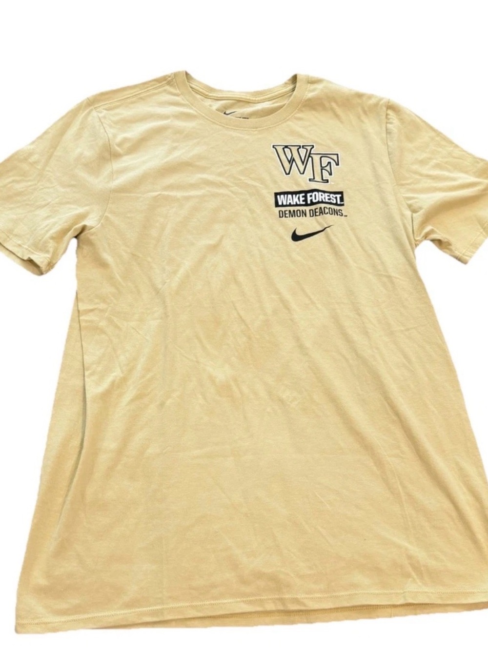 Nike Wake Forest Demon Deacons Tee in Gold